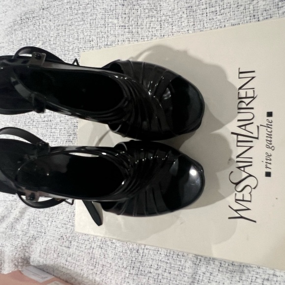 YSL RUBBER TRIBUTE HEELS - Picture 2 of 3
